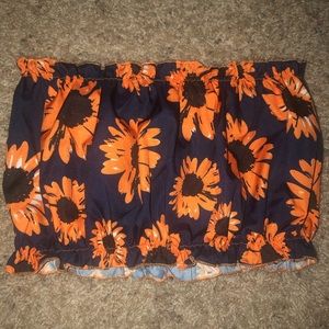 Sunflower Tube Top Bandeau